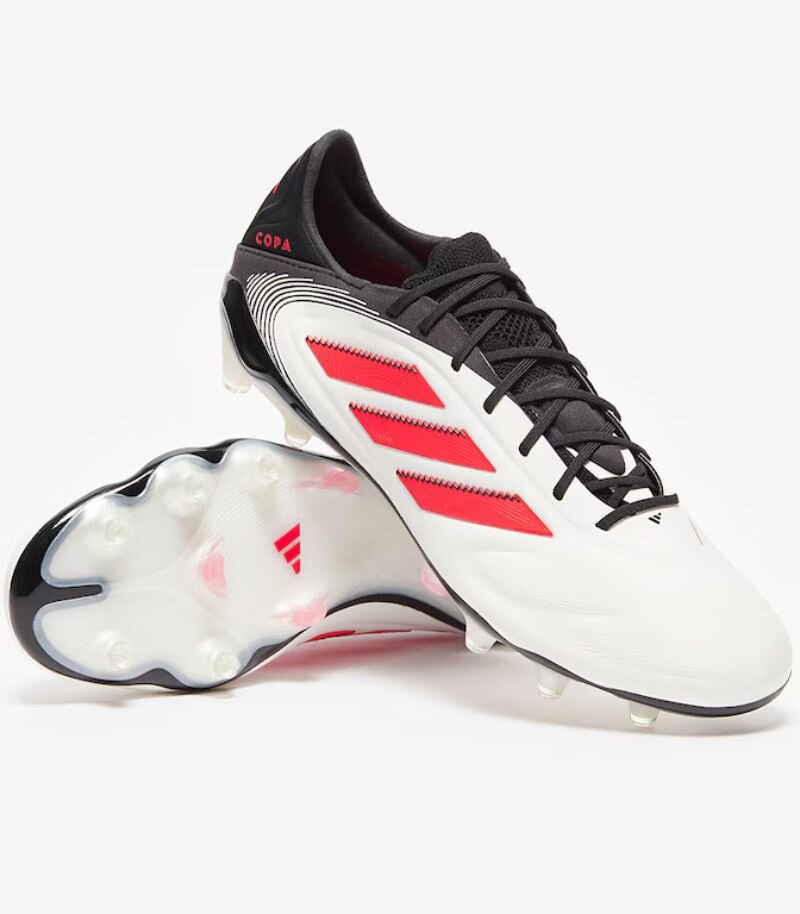 adidas copa pure 3 football boots in white with red and black details